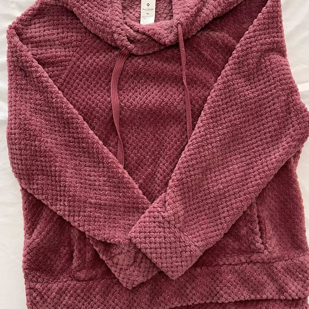 Cozy Pink Textured Pullover